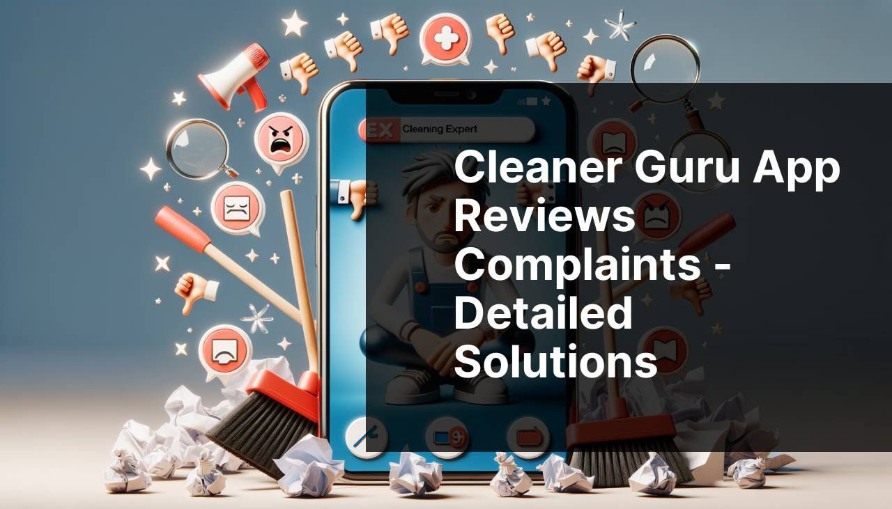 Cleaner Guru App Reviews Complaints - Detailed Solutions