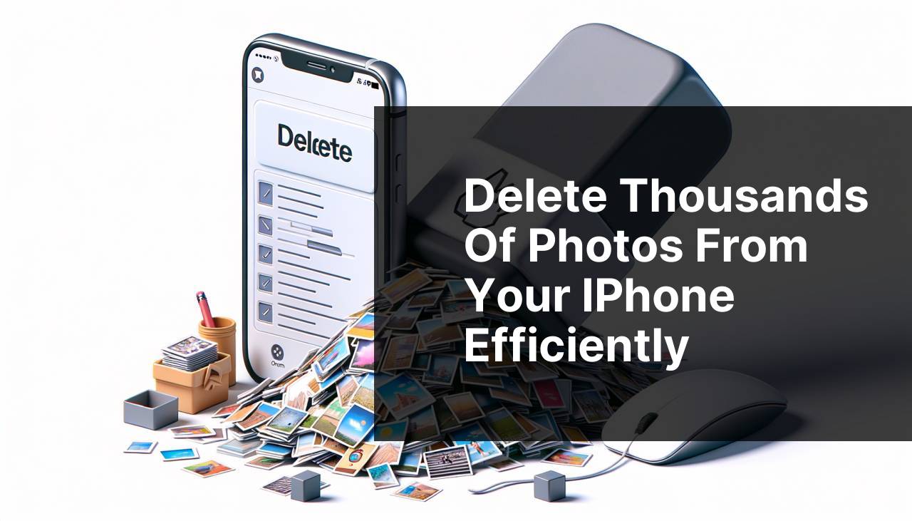 Delete Thousands of Photos from Your iPhone Efficiently