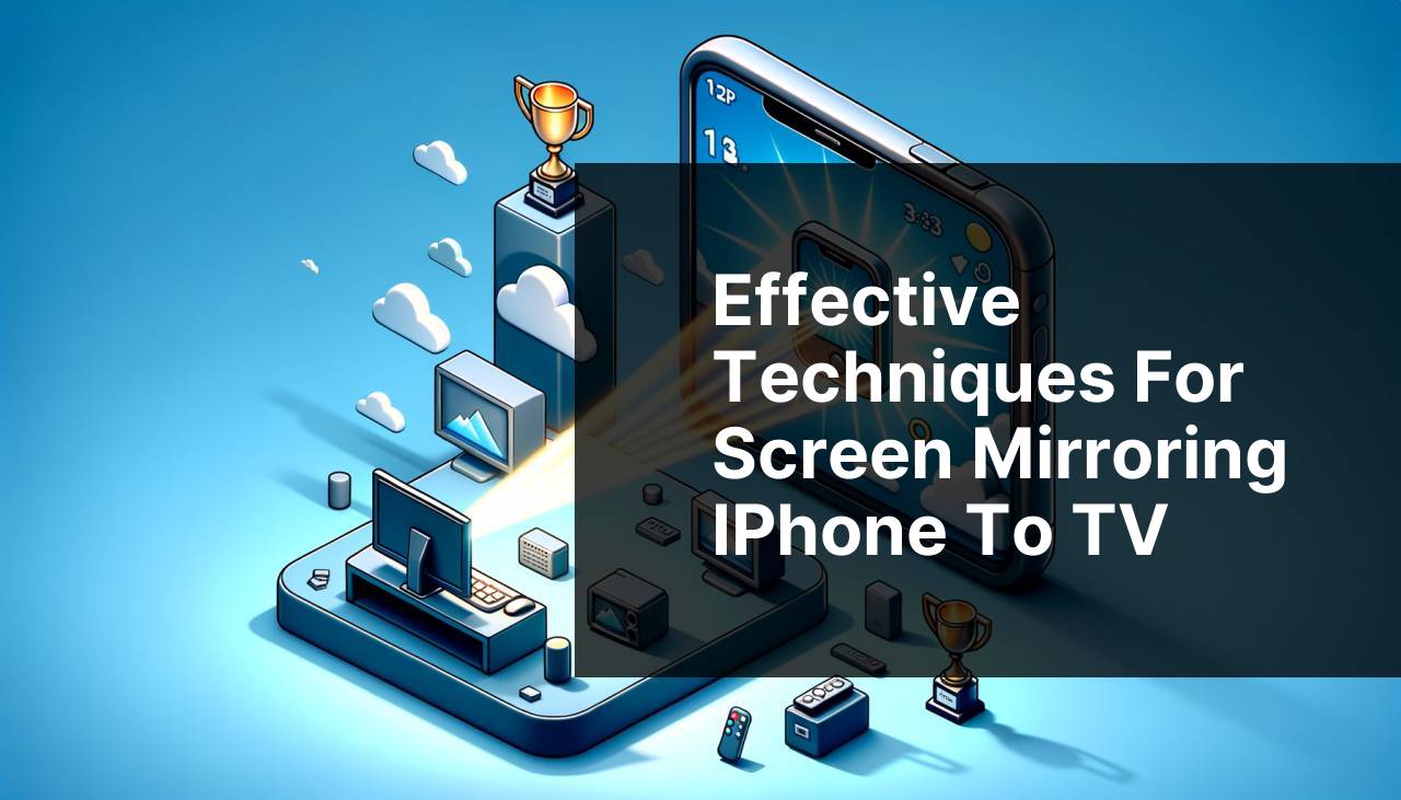 Effective Techniques for Screen Mirroring iPhone to TV