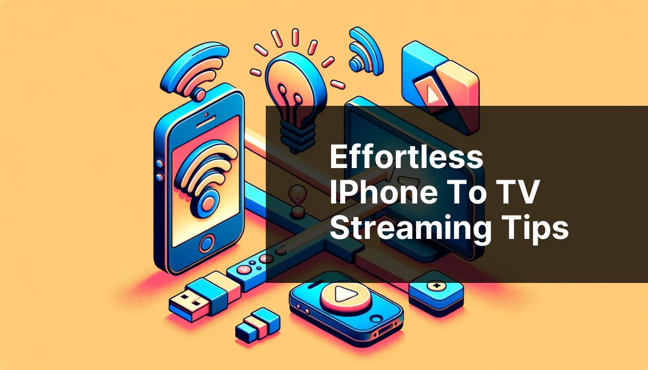 Effortless iPhone to TV Streaming Tips