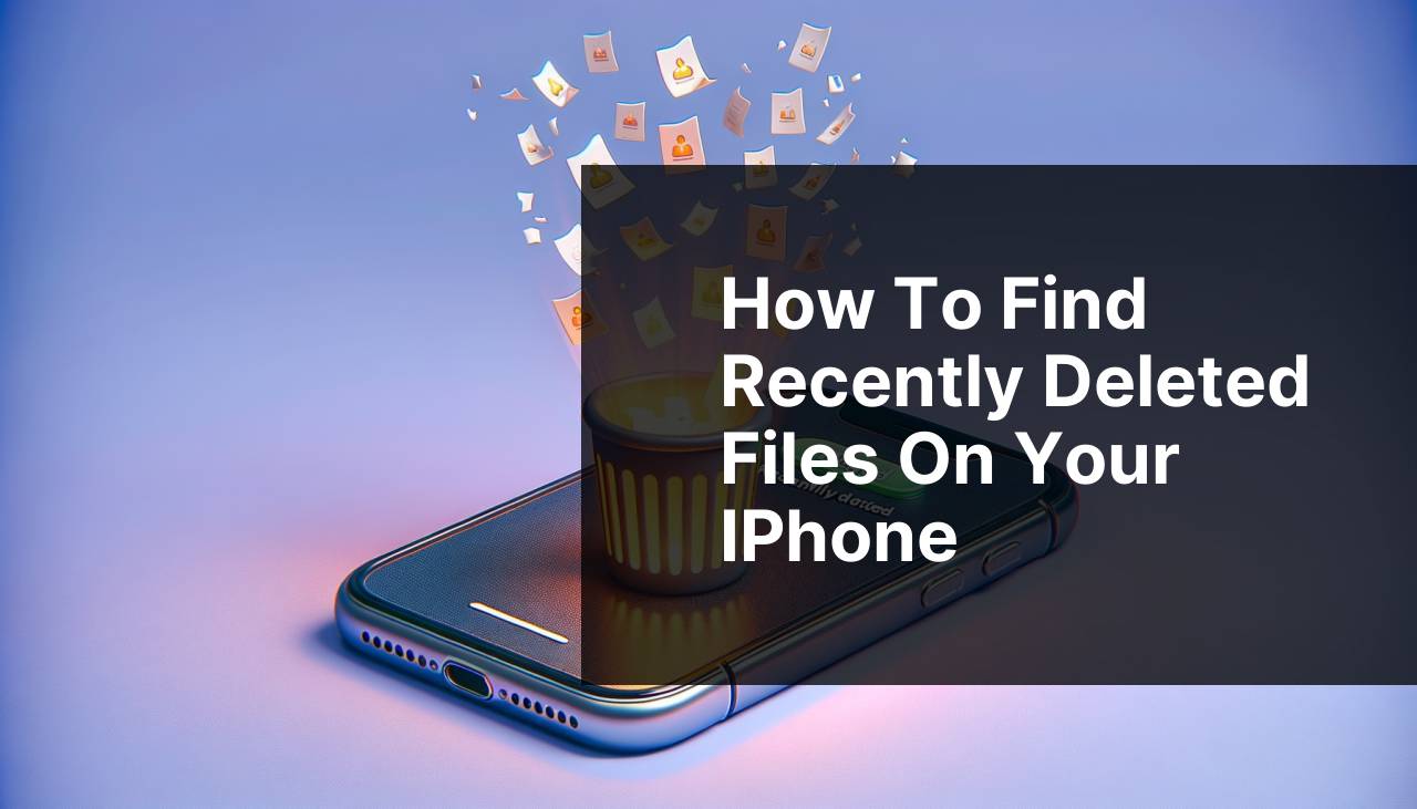 How to Find Recently Deleted Files on Your iPhone