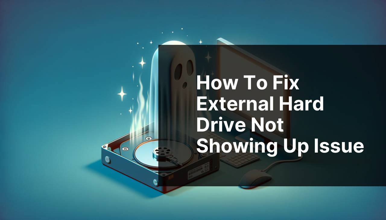 How to Fix External Hard Drive Not Showing Up Issue