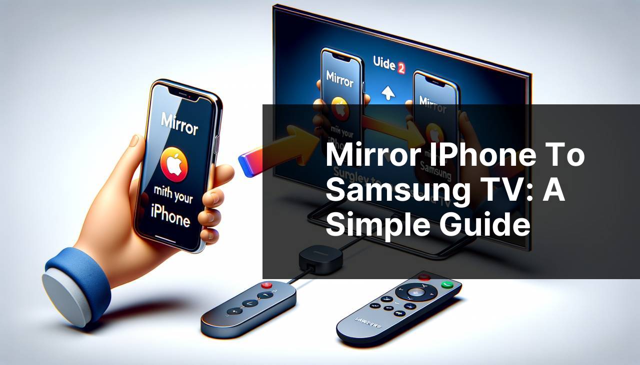 Mirror iPhone to Samsung TV: A Simple Guide