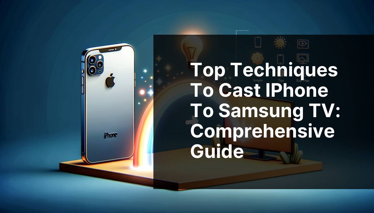 Top Techniques to Cast iPhone to Samsung TV: Comprehensive Guide