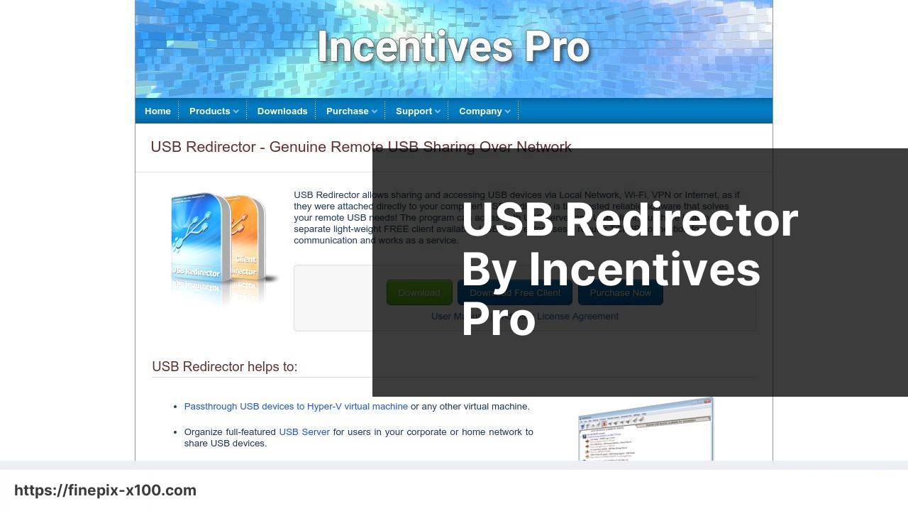 https://www.incentivespro.com/usb-redirector.html screenshot