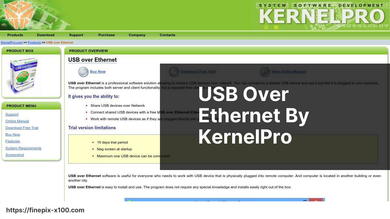 https://www.kernelpro.com/usb-over-ethernet.html screenshot