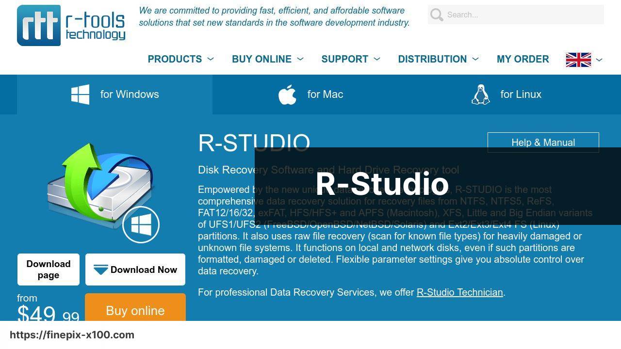 https://www.r-studio.com/ screenshot