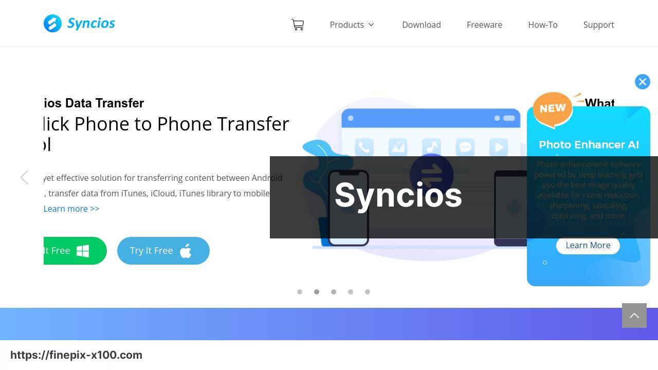 https://www.syncios.com/ screenshot