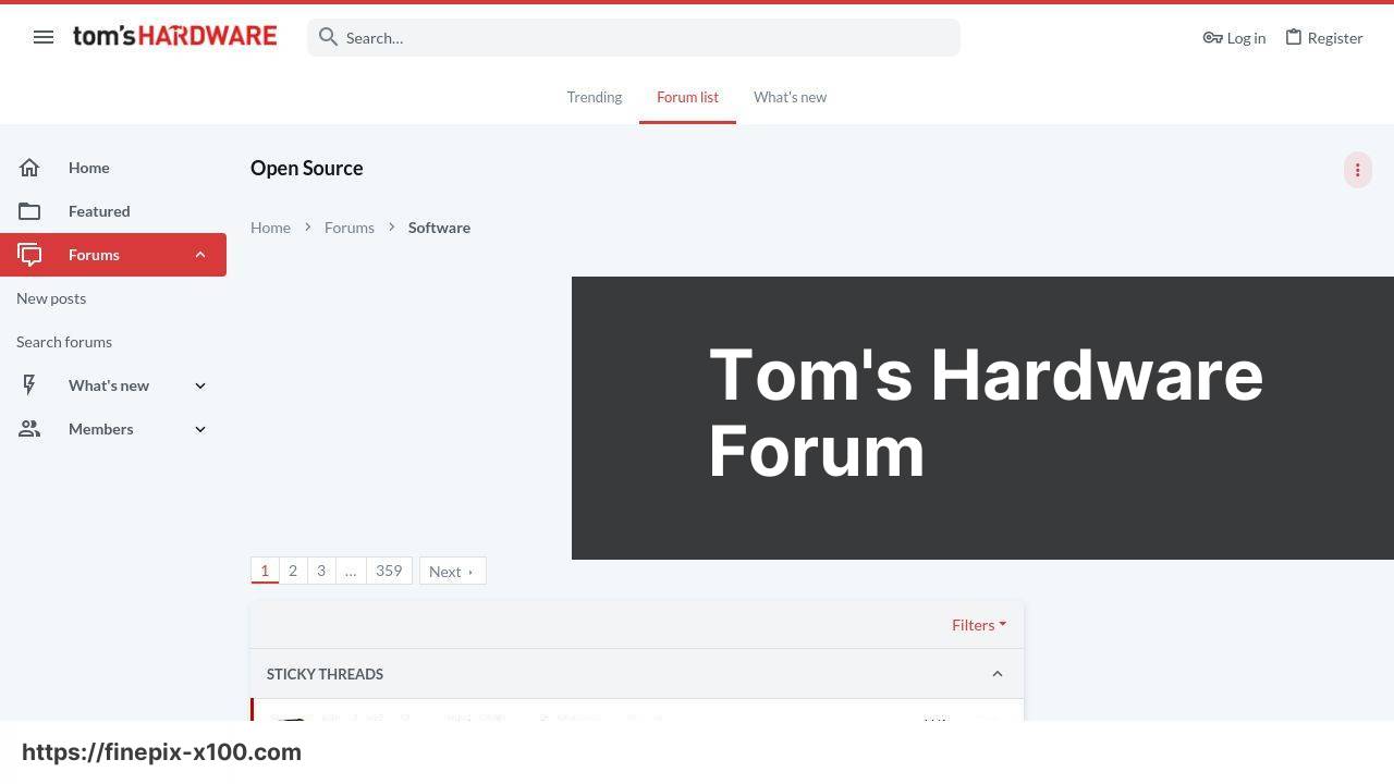 https://www.tomshardware.com/forum/forum-50.html screenshot