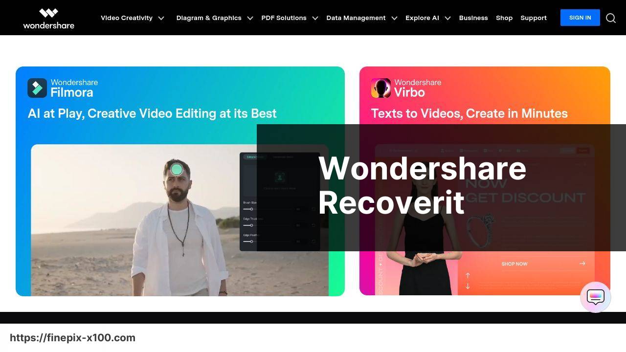 https://www.wondershare.com screenshot